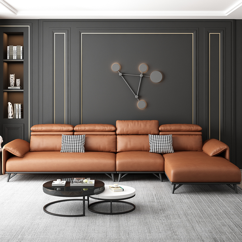 Italian light luxury technology cloth sofa modern simple small apartment living room Nordic Minimalist fabric sofa combination set