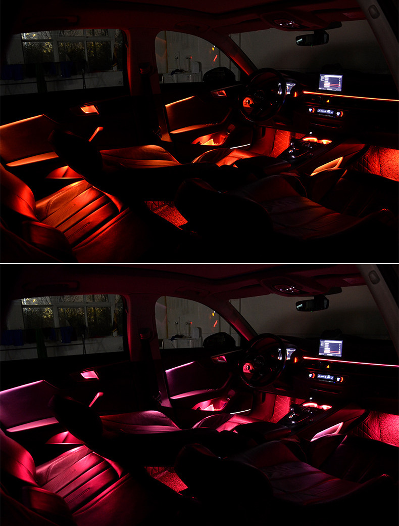 For Audi A4 B9 A5 S5 2017 32 Color LED Ambient Light Dashboard