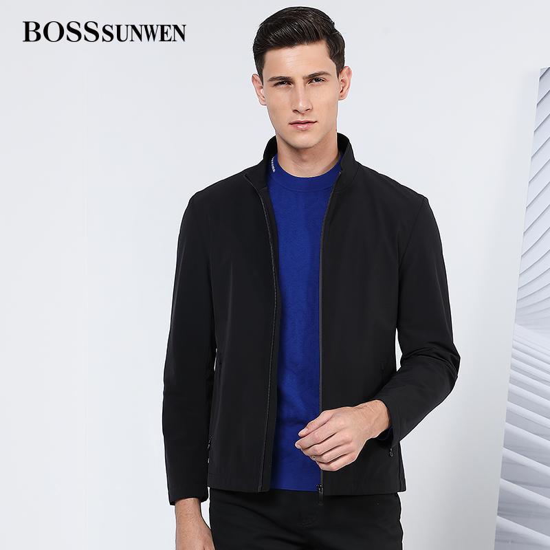 BOSSsunwen Boss squire 2020 Spring Wear New Mens Fashion Casual Stand-Up Men's Jacket Jacket