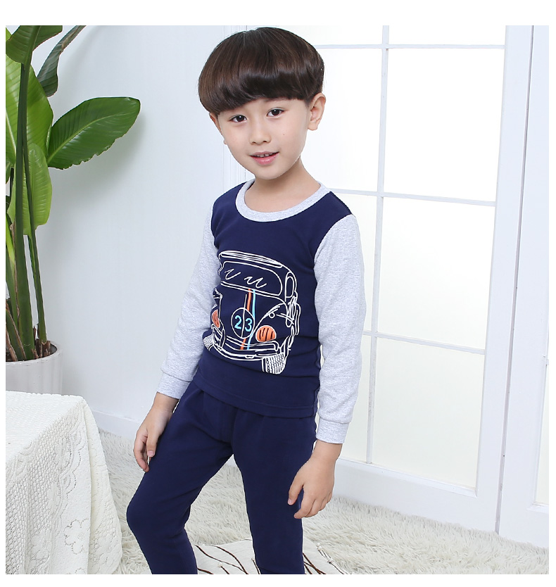 Trẻ em ở Nam Cực mặc đồ lót trẻ em nhiệt cho bé trai mùa thu và mùa đông làm dày quần áo trẻ em mùa thu shop quan ao tre em