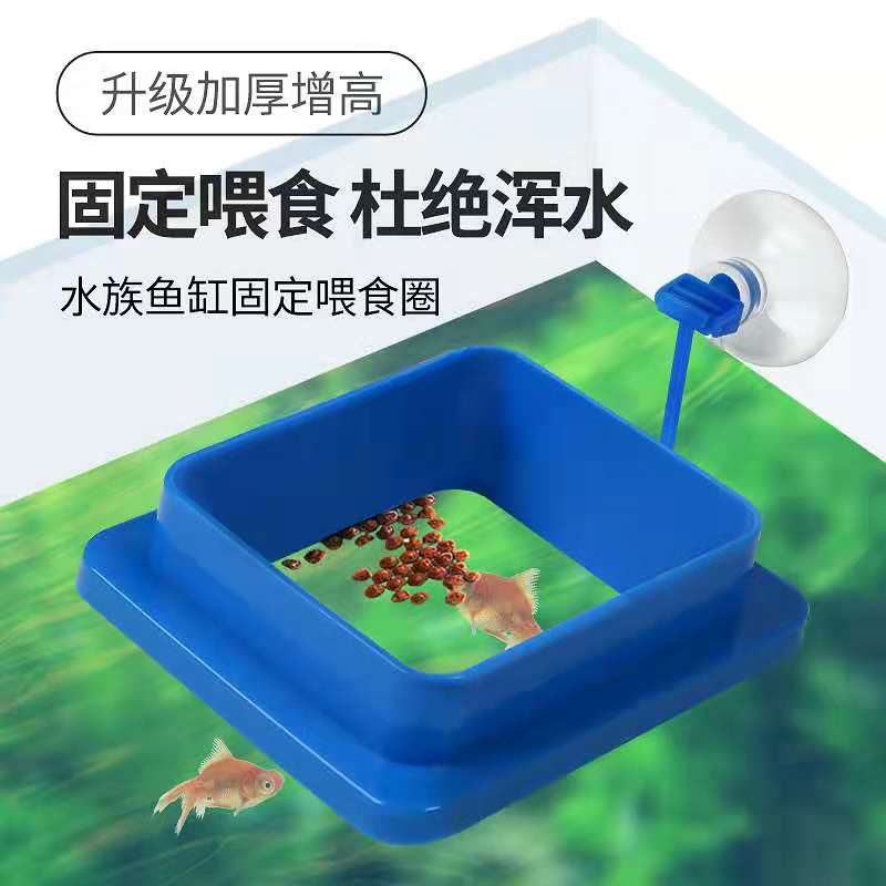 Fish tank feeding ring automatic feeder aquarium fish food floating feeder fixed fish feed cleaning feeding ring