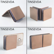 Shower room glass fixing clip Rose gold glass clip Bathroom partition corner code Glass fixing bracket partition code