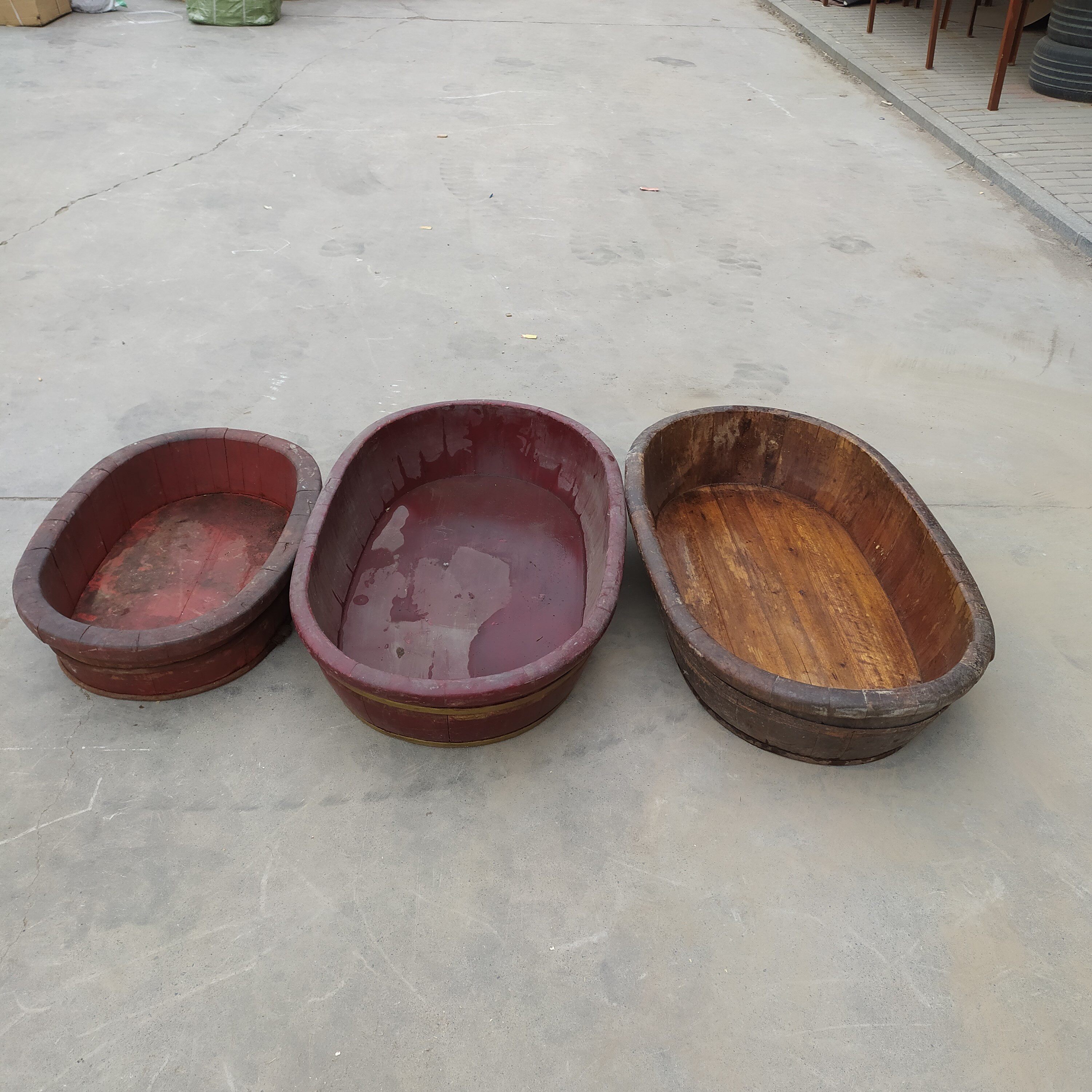 Folklore Nostalgia Collection Old Objects Countryside Old Fashioned Shower Basin Retro Creative Flower Pots Film and TV props Decorative Swing Accessories