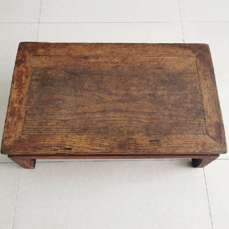 Folk old objects antique nostalgic collection old furniture old kang table solid wood old tea table rural courtyard big smoke table