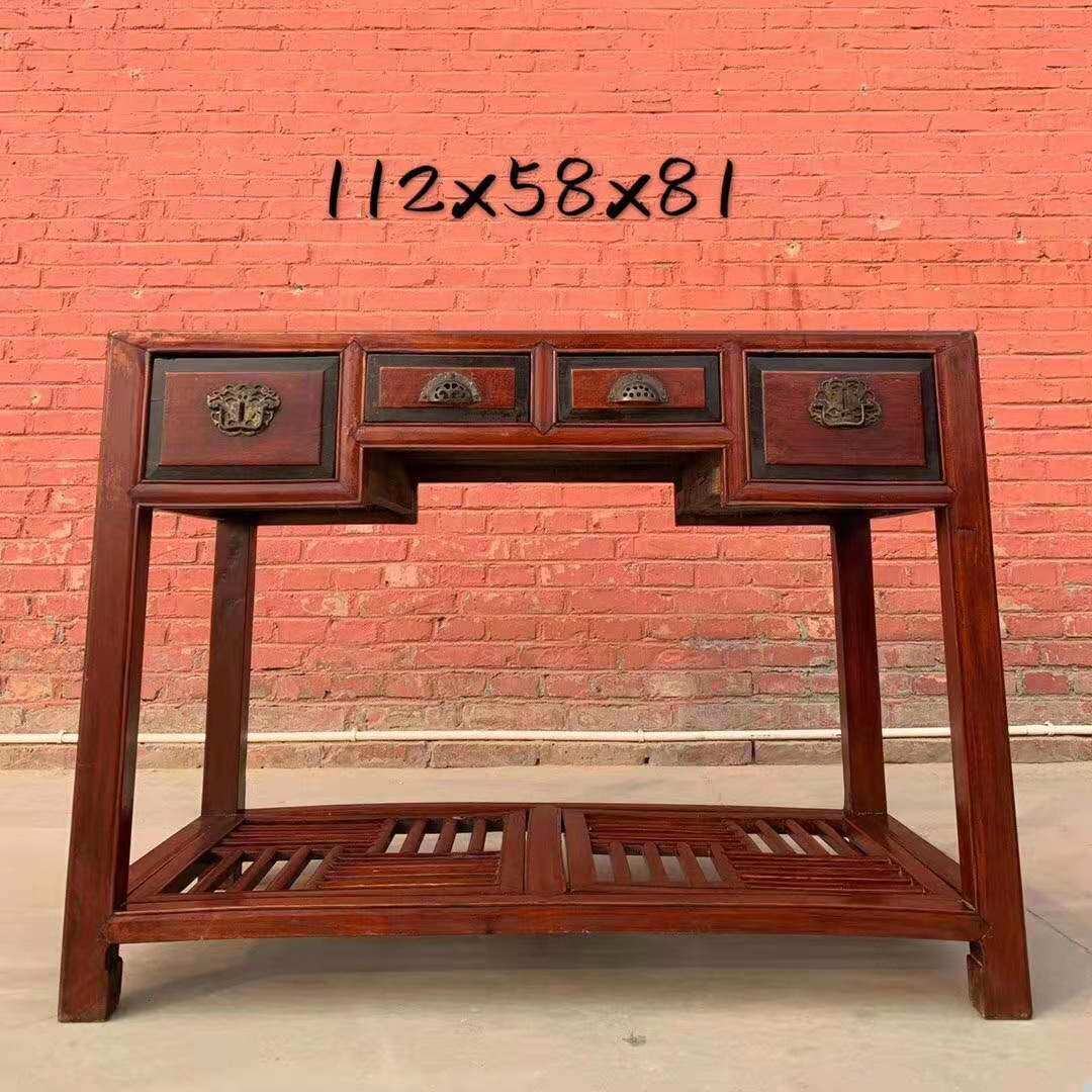 Old Objects Secondhand Old Home Inborn Beech Wood Old Tent Old Desk Antique Nostalgia Collection Solid Wood Old Saddle Table