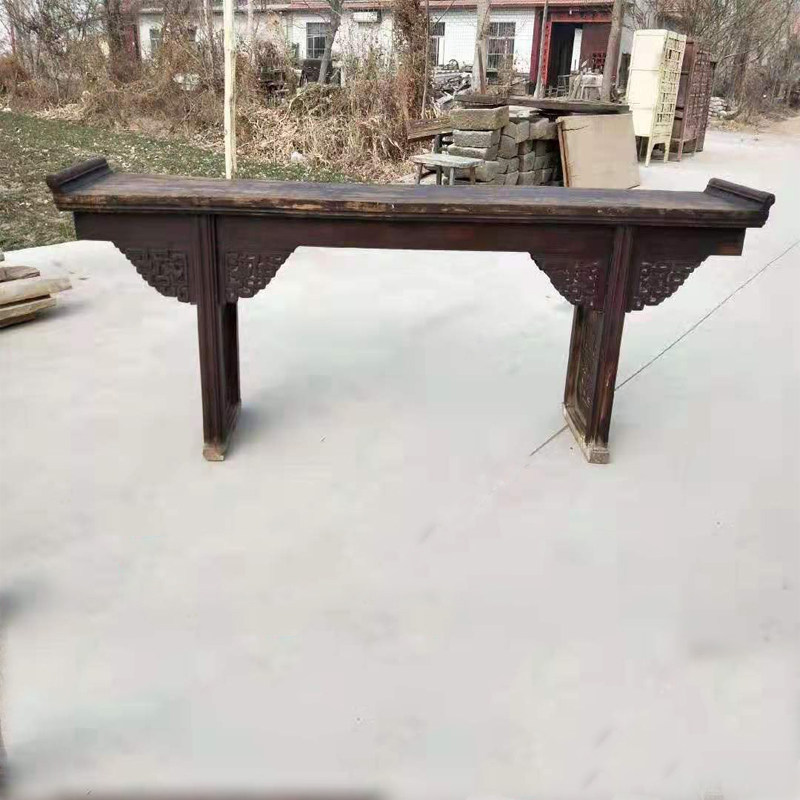 Old case, Ming and Qing old furniture, second-hand old furniture, head-turning case, old table, table, folk custom, old object, collection, ornament