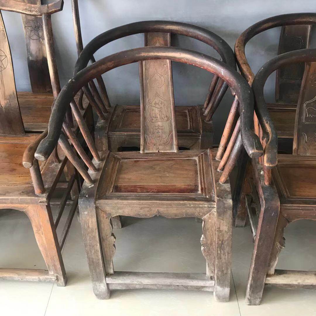 Old furniture old chair Antiques furniture Second-hand Old Circle Chair Bright And Old Objects Collection Folk Nostalgia Decorative Swing