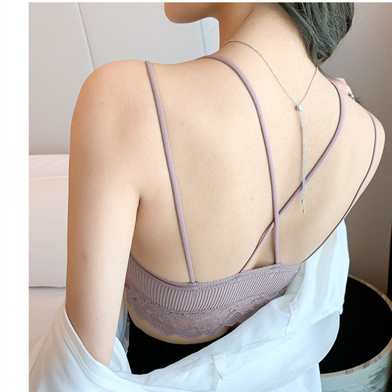 Beauty back female harnesses vest inner lap without steel ring coalesch wrap around the chest wearing bottom with chest cushion net red explosive and blouse