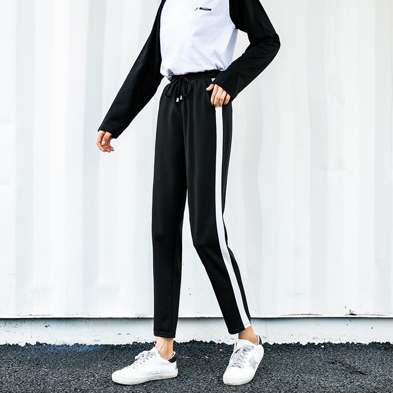 Harem pants women's summer thin section loose fashion large size new leisure sports breathable trend slim running fitness