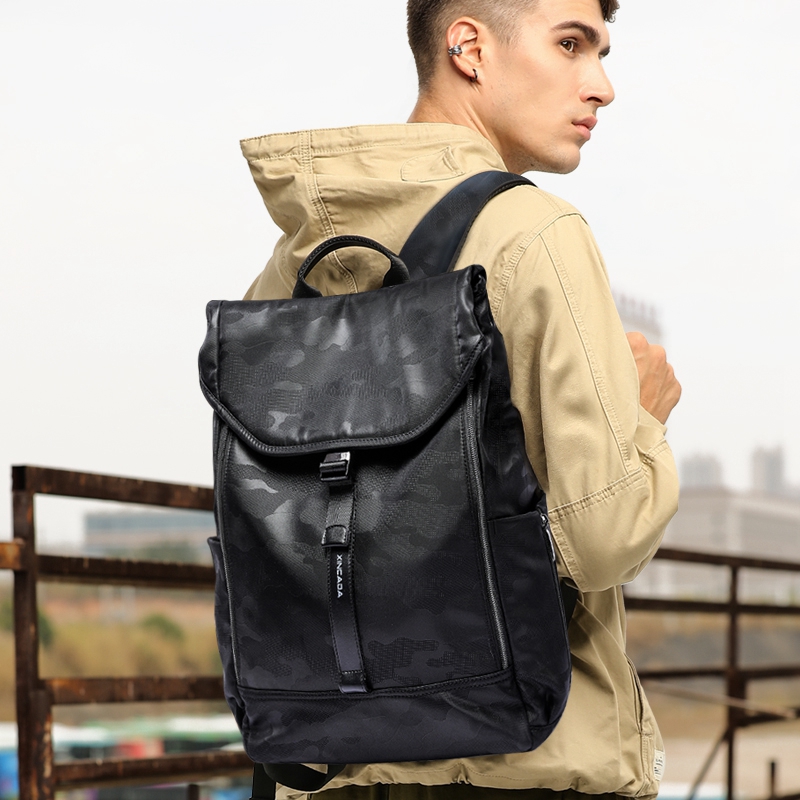 Hong Kong new trend large-capacity travel backpack men's casual business computer backpack student schoolbag