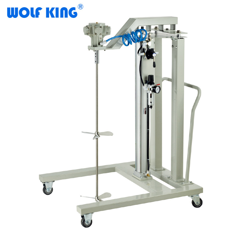 WOLF KING 气动搅拌机5缸搅拌器自动升降式油漆涂料WK-UAM5-2S