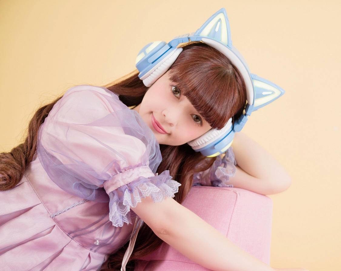 电竞萌少女必备装备,妖舞猫耳耳机