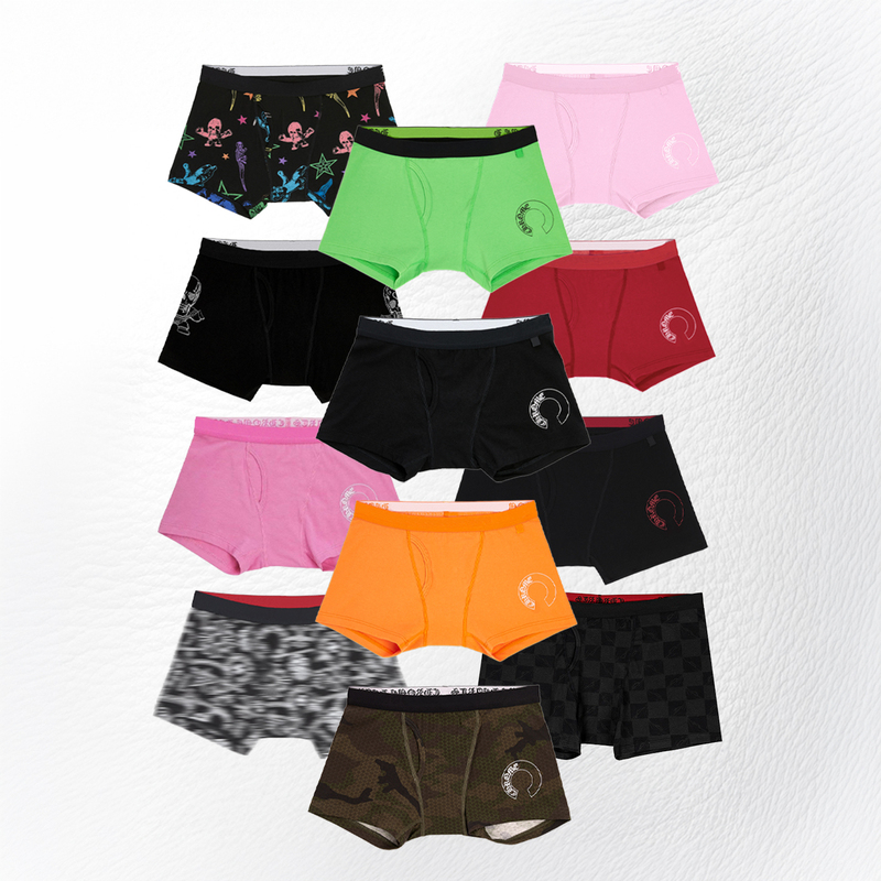 Craper Basic Elastic Boxer Briefs, Same Style as Jennie, Nishimura Riki, and Lisa, Black and Pink, Unisex Craper Basic Elastic Boxer Briefs, Same Style as Jennie, Nishimura Riki, and Lisa, Black and Pink, Unisex
