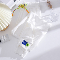 Korean girls sweatpants autumn and winter thin casual sweatpants in big childrens fashionable loose pants wear long pants