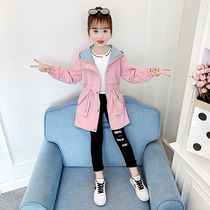 Korean Girls Fall Winter Jacket 2021 New Kids Western Trench Coat 12 Korean Kids Womens Fashionable Casual Top