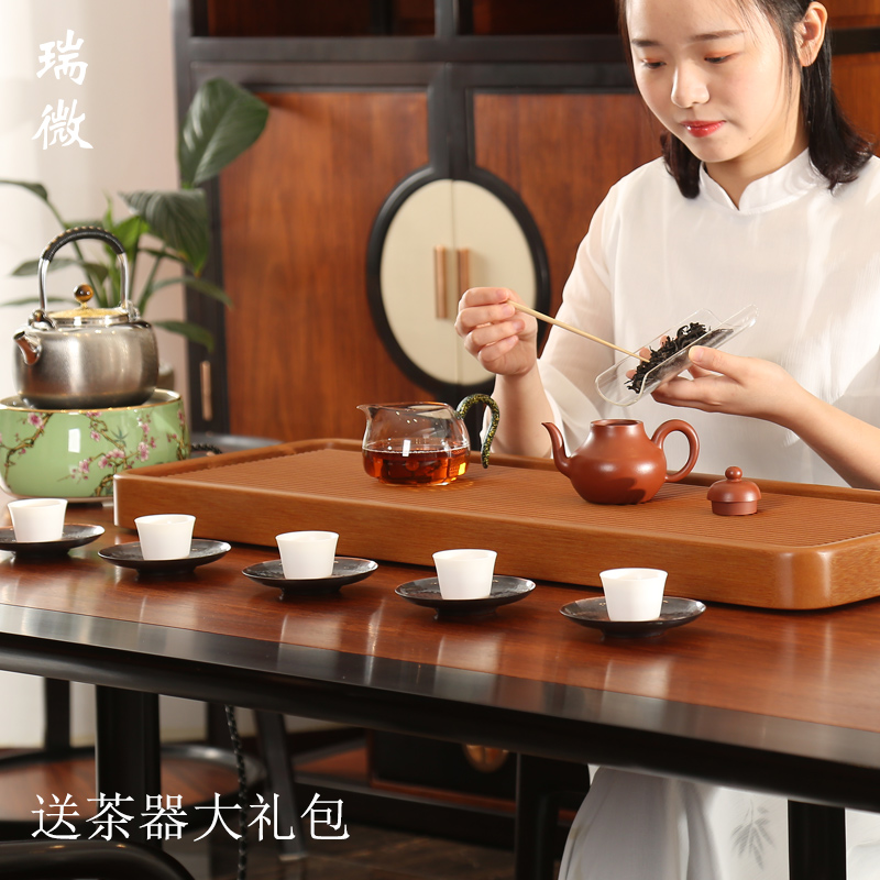 Electric wood tea tray Gold board Home minimalist tea Haikorn tea Tasetea Tea tray German Taiwan imported electric glued wood tea tray