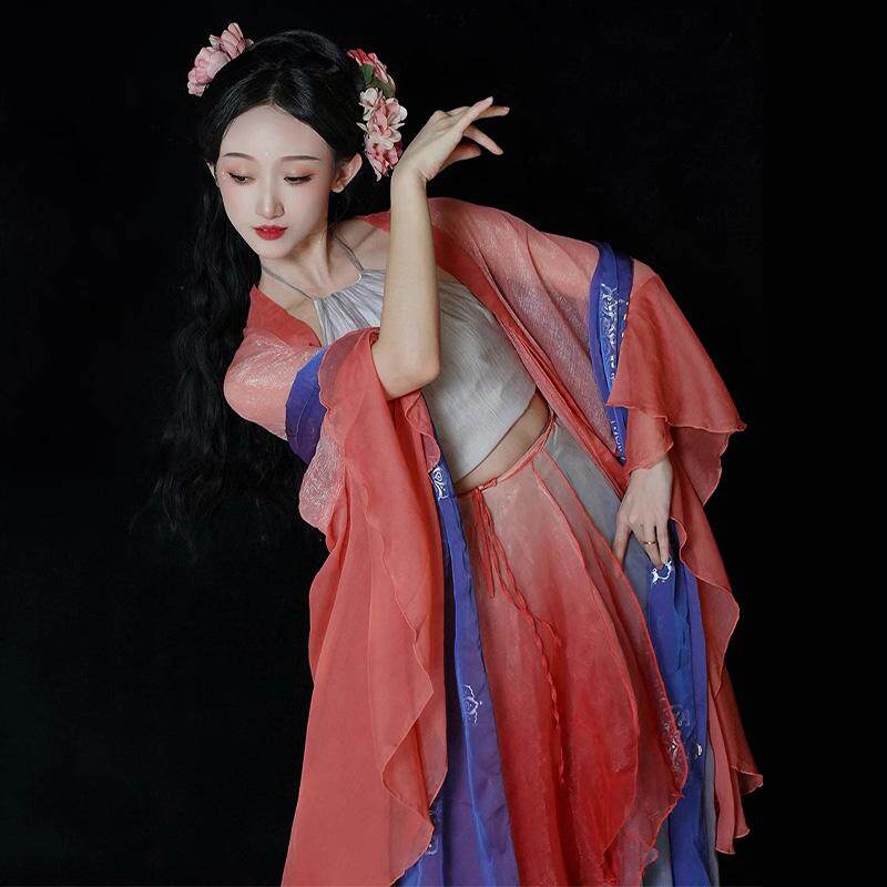 古典舞服装:仙气飘逸大摆裙,演绎东方美学,艺考练功首选!-古典舞服-淘宝好物网