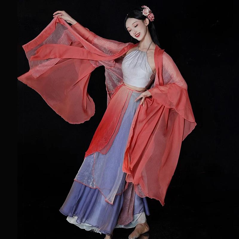 古典舞服装:仙气飘逸大摆裙,演绎东方美学,艺考练功首选!-古典舞服-淘宝好物网