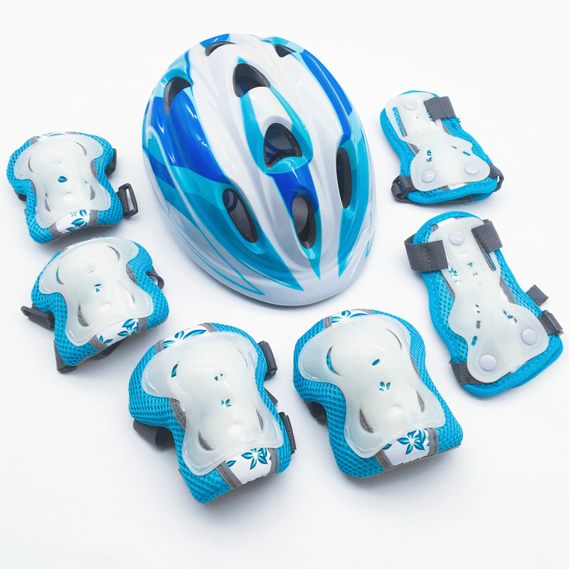 Wheel-slip shoe protector helmet child kneecap armguard elbow protective palm skateboard with ice skating balance car bike anti-fall-Taobao