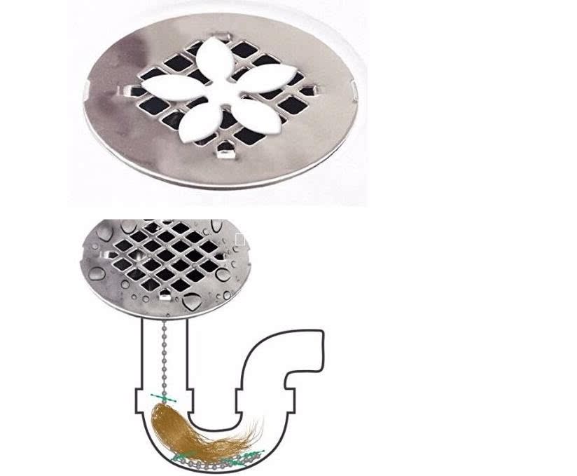 DrainWig Flower Leakage Transducer Sewers Hair Cleaner Pipeline Anti-blocking Cleaning Hook Flower String