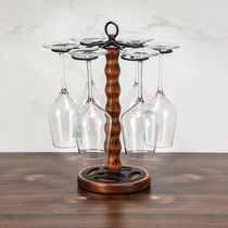 Yajia European style vintage goblet stand upside down wine cup holder ornaments home Creative wine cup holder solid wood