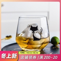 Yajia heat-resistant glass lovers water Cup ins Wind Milk Cup creative juice cup beverage cup whiskey Cup