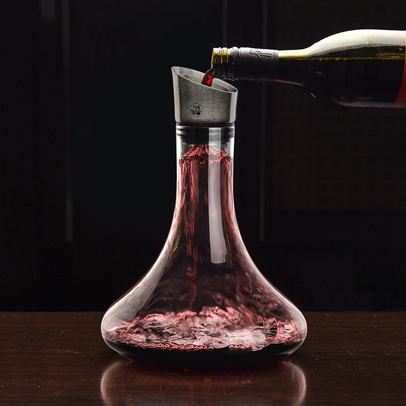 Well pomelo German craft lead-free crystal glass decanter home European fast red wine wine divider