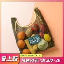 YAKA-HOME kitchen multi-functional environmental protection dish bag put ginger garlic onion hollow fruit and vegetable shopping net bag portable