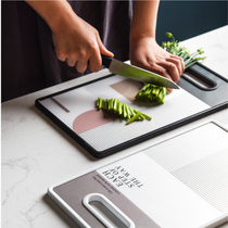 Yajia plastic cutting board household kitchen creative geometric cutting board anti-mildew antibacterial knife board Roll panel fruit cutting board