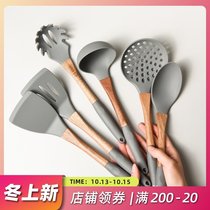 Yajia Nordic silicone shovel shovel non-stick pot special spatula spoon high temperature resistant household soup spoon kitchenware set