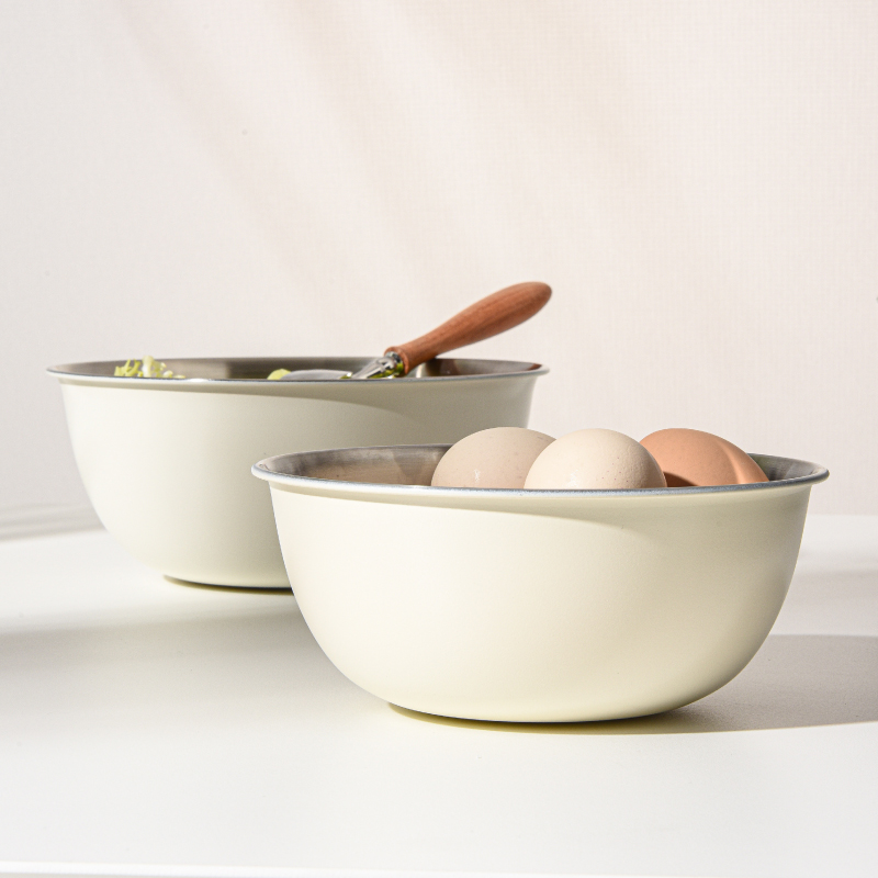 Japanese style egg basin 304 food grade stainless steel salad bowl housekitchen baking dish mixing bowl