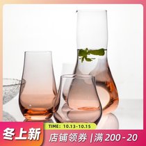 Yajia crystal glass cold kettle home creative water Cup Nordic ins Wind drink cup fruit juice cup Milk Cup