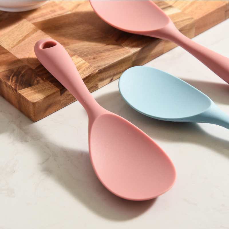 YAKA-HOME Silicone Rice Spoon Home Non-Stick Rice Spoon Creative Cute Rice Spoon Resistant to High Temperature Home Use