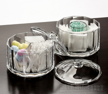 Acrylic storage box cotton sign box with lid transparent snack candy box creative jewelry box cosmetic jewelry box cosmetic cotton storage box