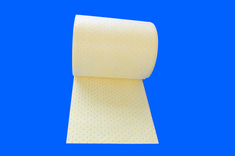 2mm suction liquid roll yellow) grey chemicals suction cotton 40cmx50m) suction oil absorbent cotton with acid-resistant pH