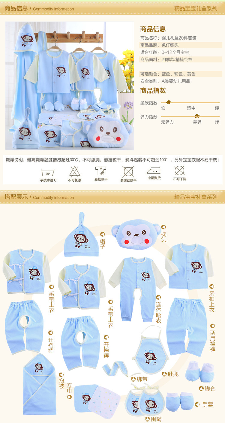 Coffret cadeau pour nouveau-né - Vêtements + Fournitures - Ref 1952346 Image 31