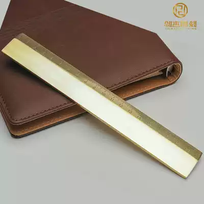 High-grade custom lettering B- Grid copper ruler designer tailor clothing brass thickened ruler measuring a Ruler 1 inch