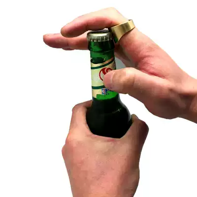 Creative copper ring bottle opener night show B artifact beer starting bottle convenient force ring bottle opener