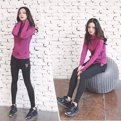Yoga suit women Summer short sleeve gym sports suit professional quick-drying clothes long sleeve fitness suit five sets
