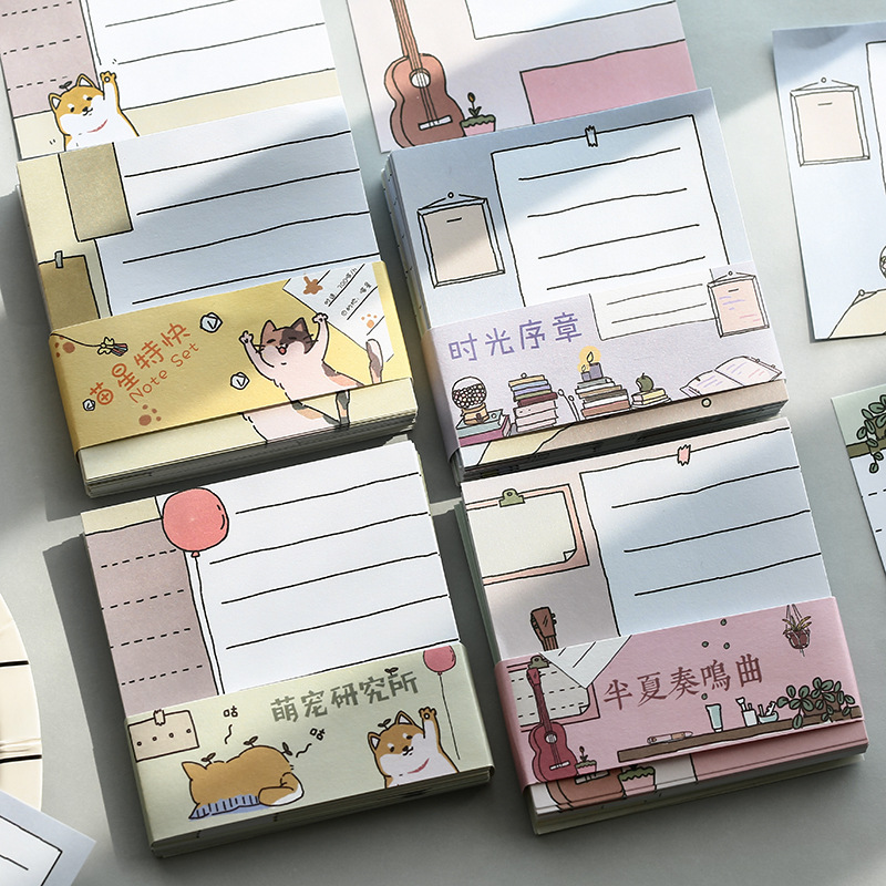 Mr. Paper convenience post Tuber Tuber's Sonata Sonata series Creative Salt Department Cartoon Message Student Handbill Decorative material
