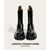 New autumn and winter thick-soled genuine leather chimney boots short boots