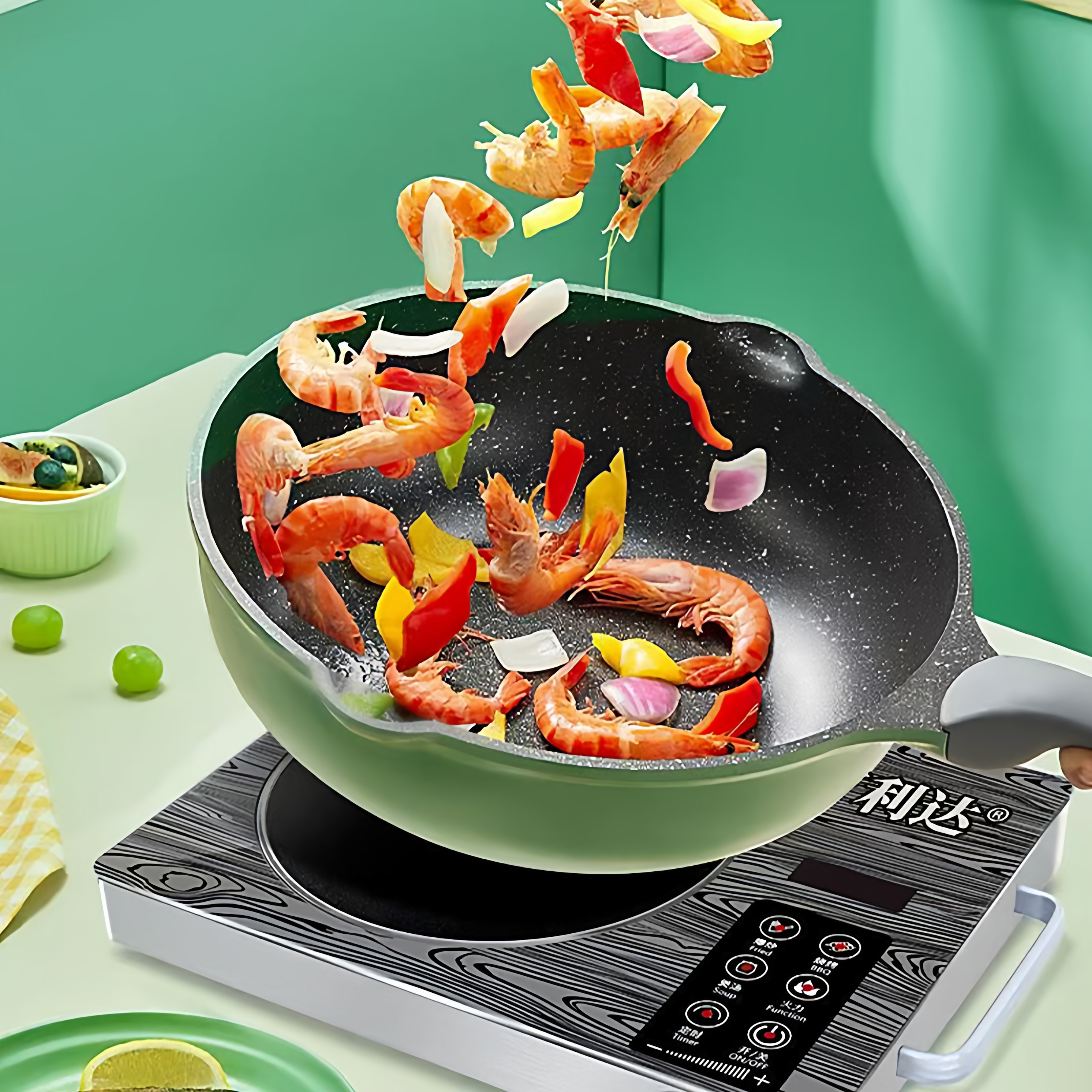 Wanlida 2025 New Model Electric Ceramic Stove 3500W for Tea Brewing, Kitchen Use, Suitable for All Cookware, Stir-Frying, Small Induction Cooker