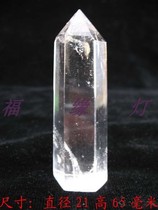 Natural white crystal column