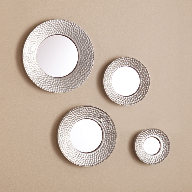 European-style wall hanging bedside wall decoration living room porch sofa wall decoration three-dimensional hanging mirror post-modern art combination decorative mirror