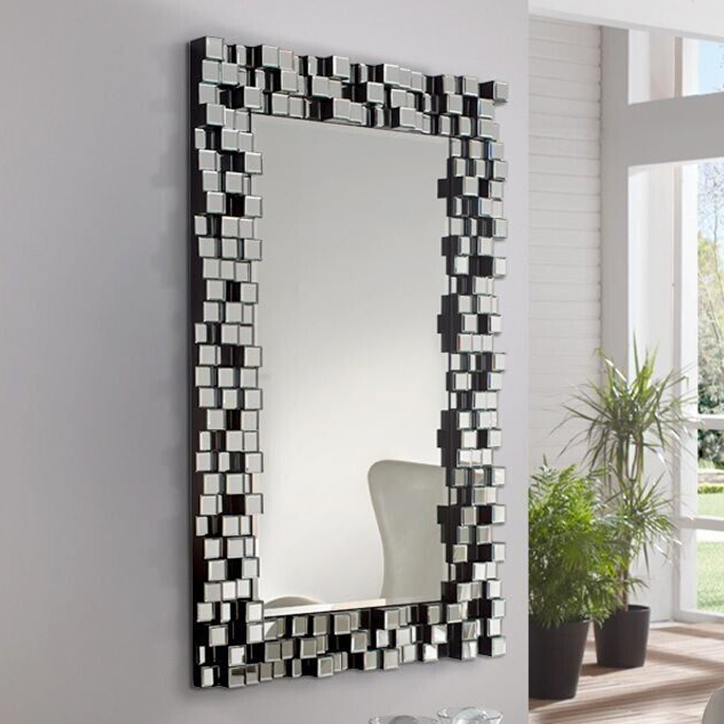 American bedroom living room porch bathroom decorative mirror modeling mirror creative personality toilet makeup mirror three-dimensional bathroom