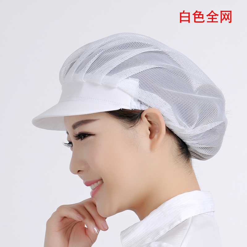 Summer Breathable Duckbill Mesh Cap Factory Workshop Dust-Proof Cap Textile Factory Cosmetics Electronics Factory Employee Hat