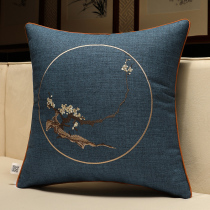 New Chinese embroidered pillow modern simple waist pillow cushion living room sofa Chinese style with core pillow custom