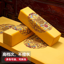 New Chinese mahogany sofa rectangular armrest pillow high grade sponge candy pillow embroidery long strip pillow cushion custom