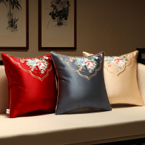 New Chinese sofa pillow cushion modern living room Chinese style solid wood furniture pillow large backrest pillow case