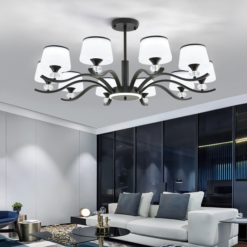 Nordic Chandelier Modern Simple Restaurant Bedroom Luxurious Atmosphere Home Dustproof American New Living Room Lamps Lighting